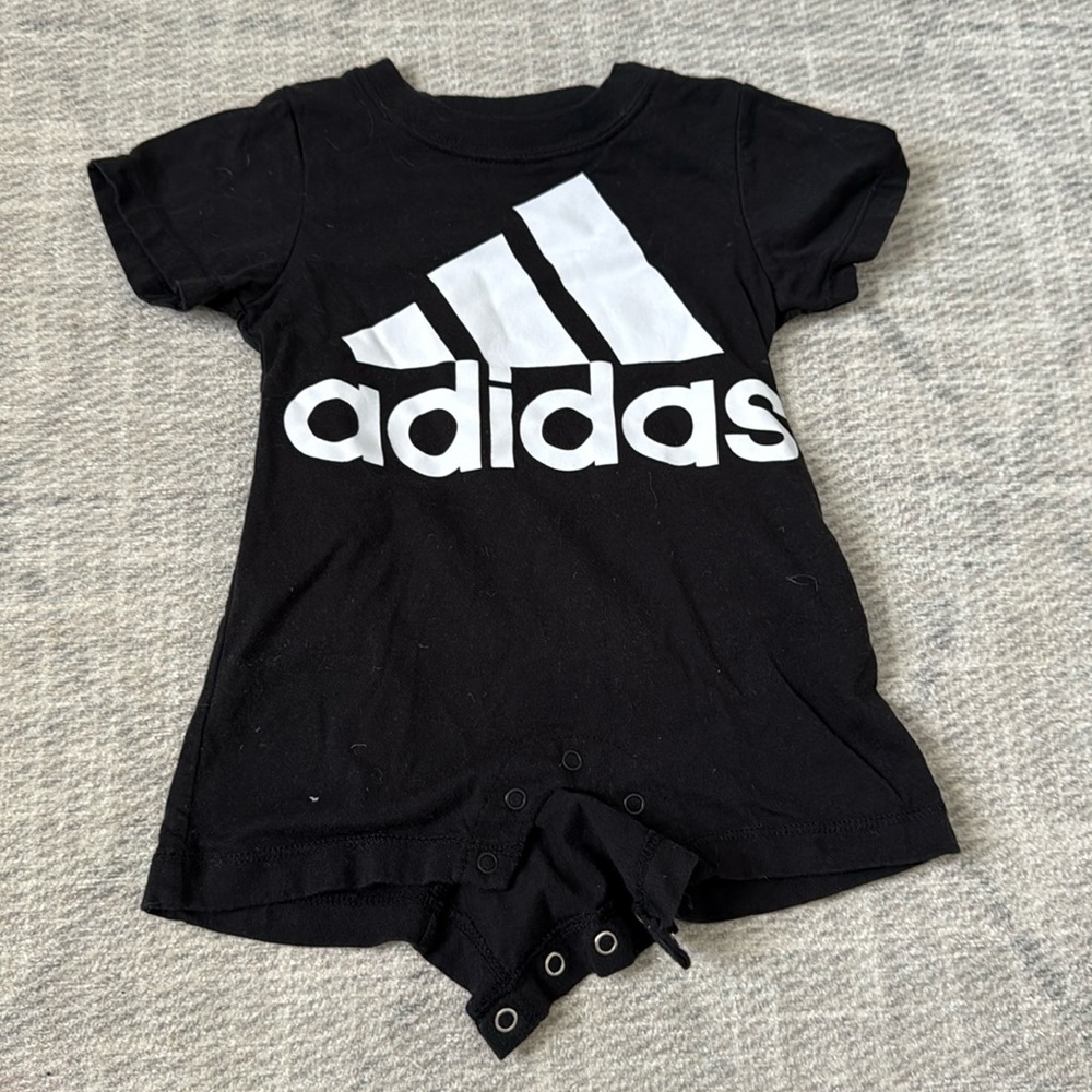 Adidas short sleeve onesie 6M